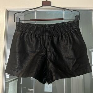 CLUB MONACO Faux Leather Shorts